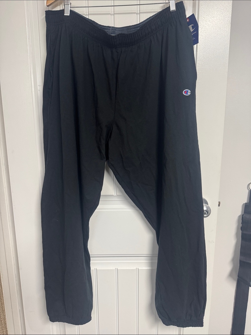 Champion Black Kids' Sweatpants with Small Logo